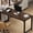 Black Chocolate, variant on NSdirect Modern Computer Desk 63 Inch Large Office Desk, Writing Study Table for Home Office Desk Workstation Wide Metal Sturdy Frame Thicker Steel Legs, White