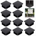 thumbnail image 2 of 20 PCS Tapón de tubo cuadrado 30x30 mm Tapa de extremo de tubo cuadrado Tu cuadrado de plástico negro, 2 of 4