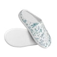 thumbnail image 3 of Lsque Dragonfly Pattern Womens Comfort Cotton on Scuff With Memory Foam and Anti-skid Sole Slipper-42/43, 3 of 7