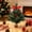 B, variant on QuanTara Mini Tabletop Christmas Tree 7.87*3.54*3.54in, Green Artificial Potted Centerpiece, Small Holiday Desktop Decor for Fireplace, Bedroom, Office & Party Gift