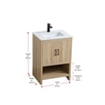 thumbnail image 2 of Elegant Kitchen and Bath Ira 24 Inch Single Bathroom Vanity In Mango Wood, 2 of 13
