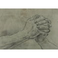 thumbnail image 3 of Giacomo Cavedone 18x14 Black Modern Framed Museum Art Print Titled - Clasped Hands (Verso) (C. 1612), 3 of 5