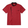 thumbnail image 3 of Men's Cardigan for Everyday Casual Wear - Knit Long Sleeve Chef Coat Top with Comfortable Lightweight Construction for Spring Summer, 3 of 3