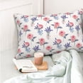 Cauagu Lavender Flowers Print Pillow Covers with Envelope Closure,1PC