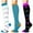 B, variant on YABCSAZ Compression Socks for Women Thigh High Socks Sport Cuts Crew Socks Graphic Colorful Comfort and Fatigue Relief, Best Support for Medical,Nursing,Running,Cycling,Athletic Socks Pack of 3