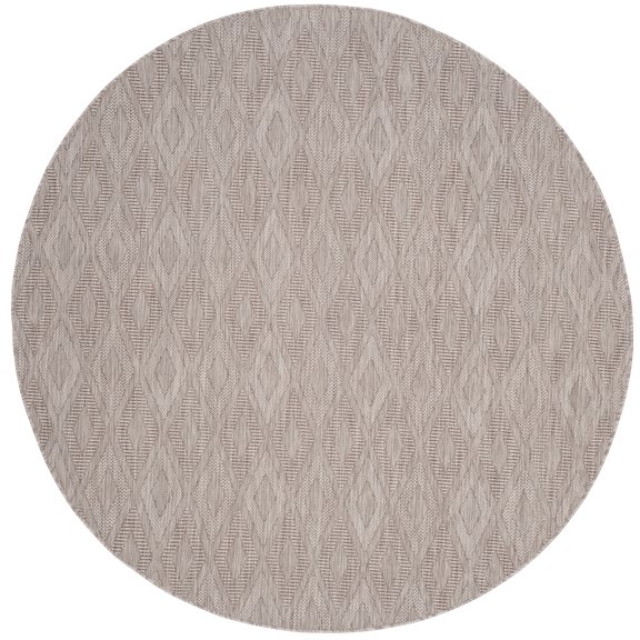 Safavieh Courtyard Teodor Geometric Indoor/Outdoor Area Rug, Beige, 6'7" x 6'7" Round