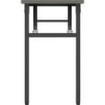 thumbnail image 3 of Lorell Folding Training Table - Melamine Top - 60" Table Top Width x 18" Table Top Depth x 1" Table Top Thickness - 30" HeightAssembly Required - Gray - Particleboard Top Material - 1 Each, 3 of 7