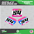 thumbnail image 3 of Kalair GFX Graphics Kit for Kawasaki KX60 (1984-2004) Split Series, 3 of 5