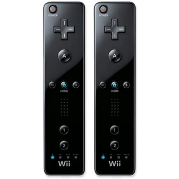 Restored Wii Classic Remote - Wireless Bluetooth Game Controller, Black 2 Pack