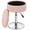 D: Velvet-pink, variant on Adjustable Storvanity Stool With Flip-over Wood Tray 360° Swivel Chair Small Round Makeup For White Pu Leather