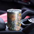 thumbnail image 4 of 30oz Pioneer Flower Floral Print Pattern Tumblers Stainless Steel Tumbler with Lid and Straw,Vacuum Insulated Double Wall Travel Tumbler Cups Mug with Cleaning Brush for Coffee,Tea, 4 of 7