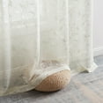 thumbnail image 3 of THD Jayce Floral Decorative Semi Sheer Grommet Window Treatment Curtain Drapery Panels - Pair, 3 of 21