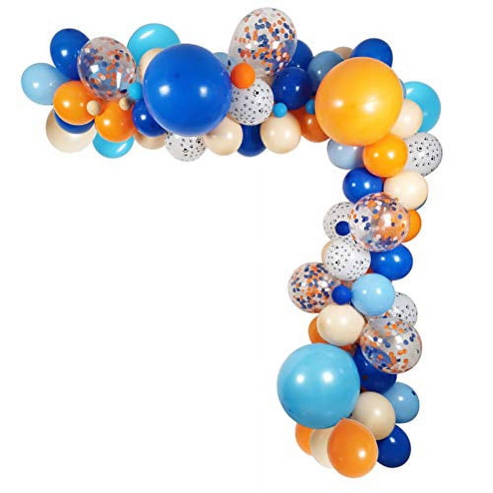  ALL-IN-1 Bluey Balloons Arch & Garland Kit with BONUS Dog Bone  – Small and Large Bluey Birthday Party Balloons in Blue and Orange – Bluey  Themed Party Decorations & Supplies for