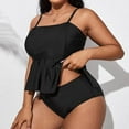 thumbnail image 4 of Sngxgn Women Swimsuit Bathing Suit Deep V Neck Crisscross Back Adjustable Strap(Black,XXL), 4 of 9