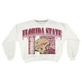 thumbnail image 2 of Women's Pressbox White Florida State Seminoles Oversized Janice Retro Waist-Length Sweatshirt, 2 of 3