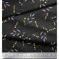 thumbnail image 2 of Soimoi Gray Cotton Duck Fabric Berries Leaves Print Sewing Fabric Yard 42 Inch Wide, 2 of 3