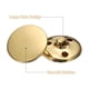 thumbnail image 4 of Uxcell 10 piezas de botones de metal antiguos de 25 mm, botones de costura redondos de metal dorado, 4 of 7