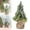 C, variant on Artificial Miniature Pine Christmas Tree with Linen Base, Mini Tabletop Christmas Tree, 7.8×5.9 Inch Small Christmas Tree, Christmas Pine Tabletop Tree Decor for Christmas Decorations, Home