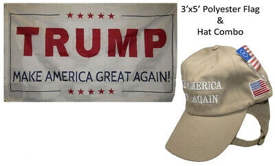 Trump 2020 Hat and Socks President Donald Trump 2020 Flags 3X5 Feet Keep America Great MAGA for Men Women