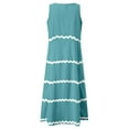 thumbnail image 6 of Sngxgn Women Long Tank Tops Ankle Length Maxi Dress Bodycon Sleeveless Racerback(Blue,XXXL), 6 of 6