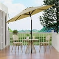 thumbnail image 7 of EastVita 9Ft Patio Umbrella - 8 Sturdy Ribs Outdoor Table Umbrella with Crank Lift & Push Button Tilt - Market Umbrella for Pool, Deck, Yard, Garden, 7 of 7