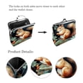 thumbnail image 3 of Squirrel Elegant Microfiber Coin Purse with Zinc Alloy Jaws - 4.3x4.7 Inches - Stylish Storage for Coins and Small Essentials, 3 of 7