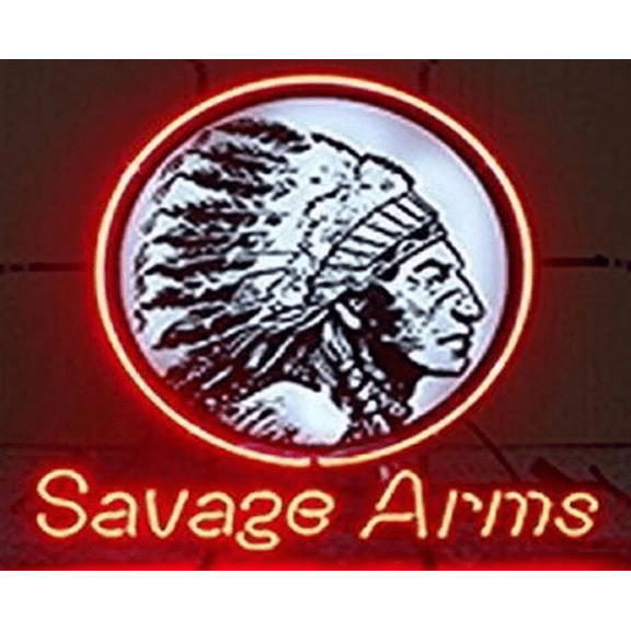 Queen Sense 20"x16" Savage Arms Neon Sign Man Cave Handmade Neon Light 120SVAL