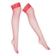 thumbnail image 3 of Medias De rejilla para mujer Yinane Encaje floral Malla De Red rosa talla inconfundible rojo, 3 of 8