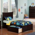 thumbnail image 2 of Leo & Lacey Urban Twin Storage Platform Bed in Espresso, 2 of 4