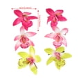 thumbnail image 2 of Horquillas de orquídeas simuladas, pinza para el pelo de flor blanca y rosa para mujer, horquilla para foto de playa de viaje de verano, Clip LATERAL, tocados de moda, 2 of 5