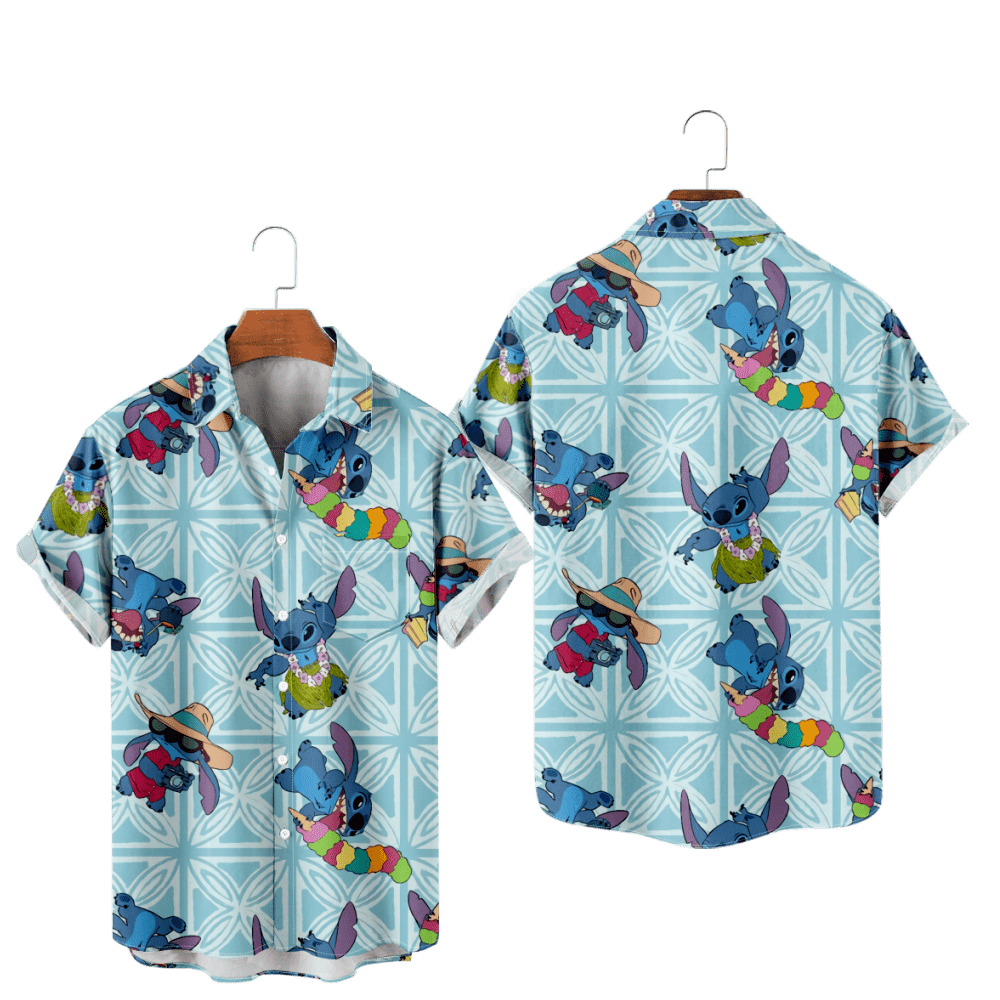 Customized Disney Stitch Shirts 3D Printed Short Sleeves Casual Summer customized-disney-stitch-shirts-3d-printed-short-sleeves-casual-summer