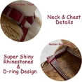 thumbnail image 4 of LANFENG Pet Harness, Bling Rhinestone Cat Harness Adjustable Cat Vest Harness Walking Harness for Puppy Small Dog Cats, 4 of 10