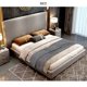 thumbnail image 1 of Modern leather bed simple double bedroom and home light luxury furniture hotel model room 1.8M/1.5M soft bed My Lux Decor Round, 1 of 9