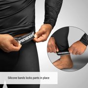 Hayabusa Geo Jiu Jitsu Compression Spats - Grey, Large