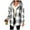 Gray, variant on Maplenight Plaid Jackets for Women Button Down Long Sleeve Shacket Casual Fleece Lined Hooded Jackets Thermal Winter Coat with Pockets