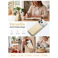 thumbnail image 3 of FITO for MagSafe Wallet Stand, 3 Card Holder, RFID Blocking, Magnetic Phone Wallet for iPhone 17e/17/16/15/14/13/12 (Not for 13/12 Mini) Cream Yellow, 3 of 6