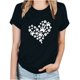 thumbnail image 1 of Fiudx Ofertas Flash Del Día Camiseta Informal de Manga Corta con Cuello Redondo y Estampado Informal a La Moda para Mujer, 1 of 3