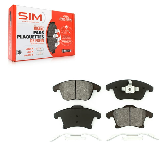 SIM Front Semi-Metallic Disc Brake Pads SIM-1653 for Car Ford Fusion Lincoln MKZ Police Responder Hybrid SSV Plug-In