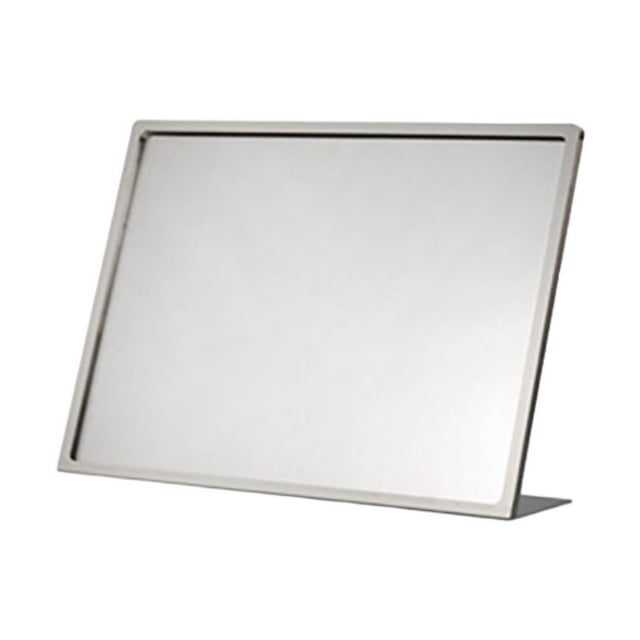 Ximing Table Sign Stand, Menu Display Stand,Standing Metal Stainless Steel L Shape Sign Holder Menu Card Holder for Restaurant Store 431x172x308mm
