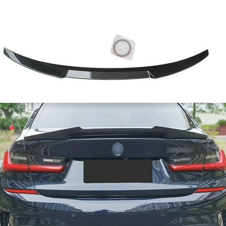NINTE Rear Trunk Spoiler for 2019-2023 BMW 3 Series G20 G80 M3 Carbon Look  ABS M4 Style