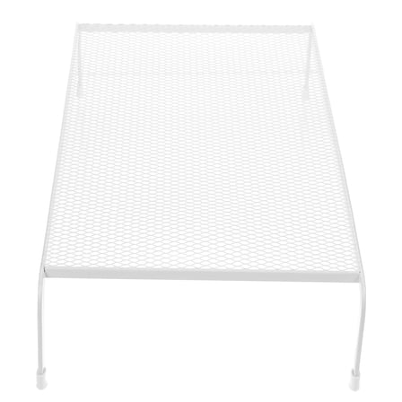 BESTOYARD White Monitor Stand for Desk with Iron Stable Riser and Desktop Storage Organizer