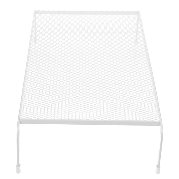 BESTOYARD White Monitor Stand for Desk with Iron Stable Riser and Desktop Storage Organizer