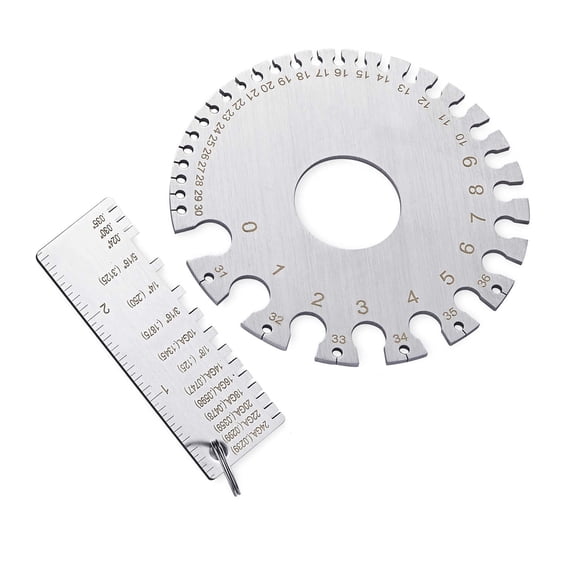 Steel Welding Wire Gauges Size Checker Featuring Double Side Scale & Metal Sheet Thickness Measurement For Professional
