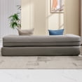 thumbnail image 5 of ZAFLY Canapé-Lit Futon Format Grand, Canapé Convertible Pliable, Canapé de Sol Convertible en Lit, Gris Pâle, 5 of 5