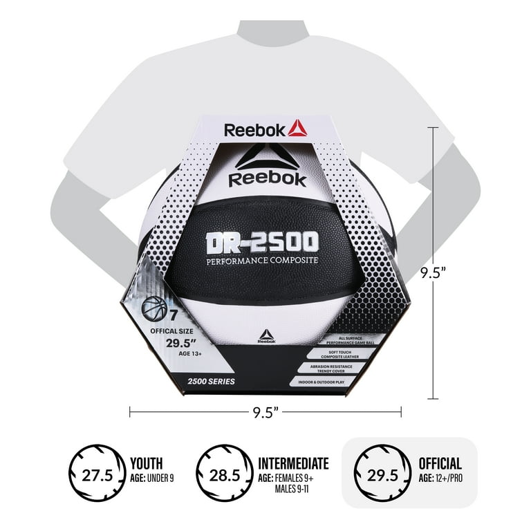 Reebok Delta DR-2500 Indoor/Outdoor Composite Basketball, Size 7