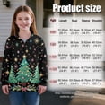 thumbnail image 7 of Chaqlin Christmas Tree Zipper Sweatshirt for Kids Girls Quarter zip Up Pullover Lightweight Comfy Casual Long Sleeve Fall Winter Top Size 9-10, 7 of 7