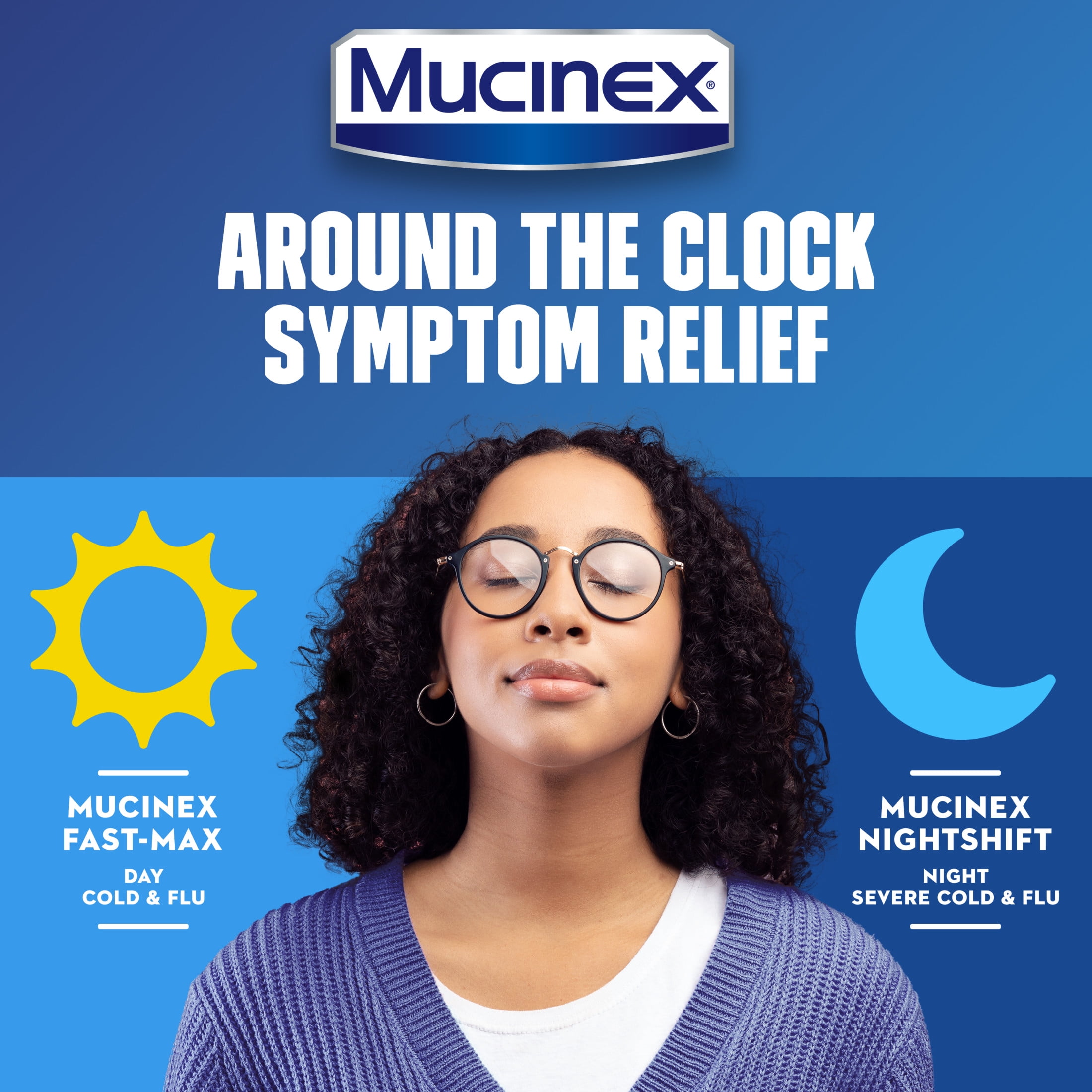Mucinex Fast-Max Day Cold & Flu & Nightshift Severe Cold & Flu Medicine, Cough Relief, 20 Caplets