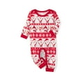 thumbnail image 3 of Fiomva Matching Family Pajamas Sets Long Sleeve Christmas Reindeer Plaid Pjs Striped Women Holiday Sleepwear Homewear, 3 of 10