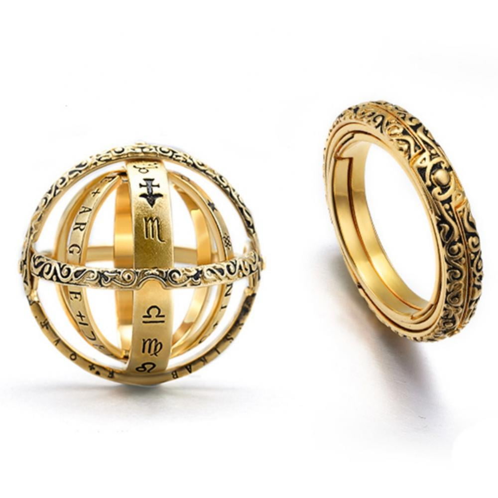 A ring that folds out to an astronomical sphere deals
