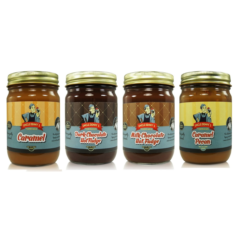 Uncle Denny's Gourmet Ice Cream Topping Gift Set by Pioneer Valley